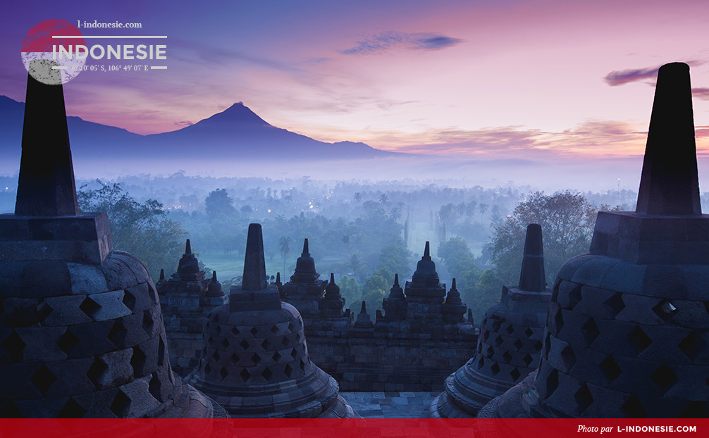 Temple Borobudur à Yogyakarta sur Java