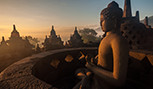 Temple Borobudur dans Yogyakarta à Java